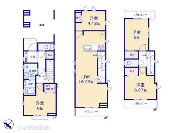 新築戸建 神奈川県横浜市磯子区滝頭２丁目16-13 JR根岸線根岸駅 4,490万円