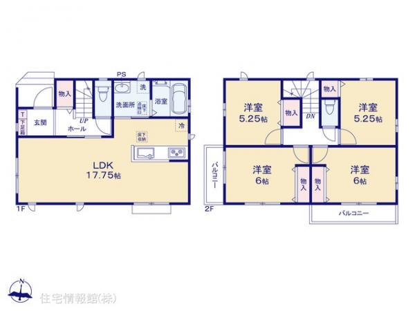 新築戸建 埼玉県三郷市戸ケ崎５丁目175 つくばエクスプレス八潮駅 3,790万円