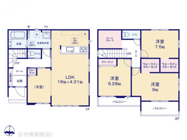 新築戸建 千葉県流山市こうのす台1065-5 東武野田線江戸川台駅 4,799万円