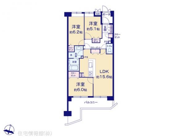 中古マンション 埼玉県ふじみ野市大井２丁目10-14 東武東上線ふじみ野駅 3,398万円