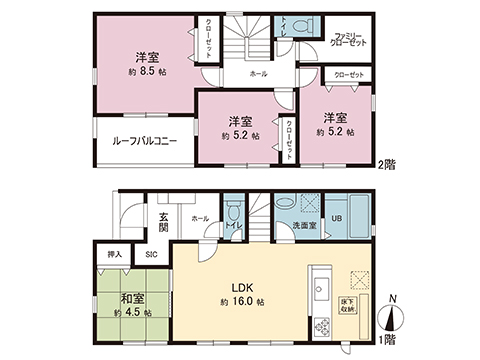 新築戸建 座間市入谷東４丁目 小田急線座間駅 4,430万円