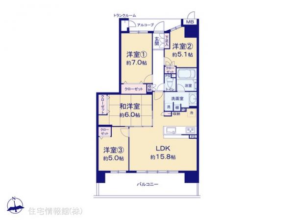中古マンション 神奈川県藤沢市稲荷１丁目 小田急江ノ島線藤沢本町駅 3,980万円
