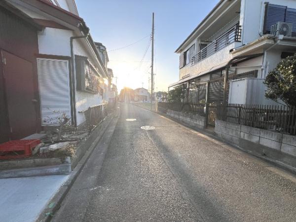川越市砂第4期 前面道路含む現地写真