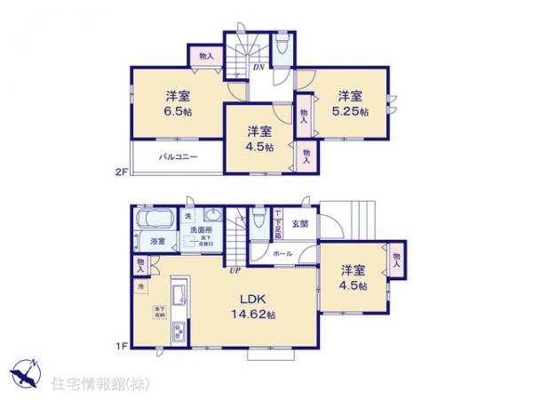 新築戸建 埼玉県狭山市大字水野 西武新宿線入曽駅 2,690万円