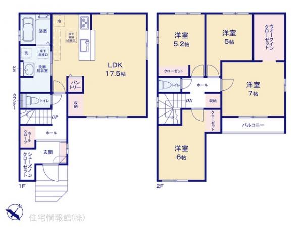 新築戸建 埼玉県上尾市浅間台２丁目24-23 JR高崎線北上尾駅 4,490万円