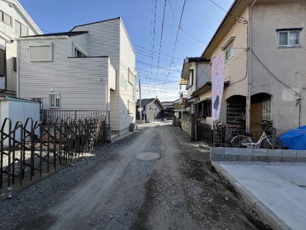 富士見市上沢3期 前面道路含む現地写真