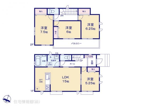 新築戸建 神奈川県横浜市旭区上白根３丁目 JR横浜線中山駅 5,690万円