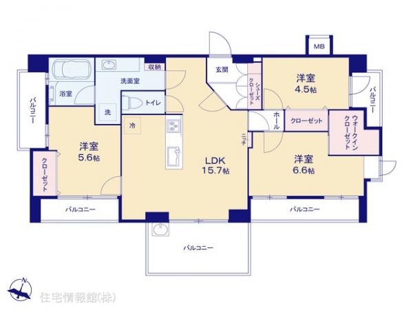 中古マンション 東京都世田谷区上用賀４丁目23-12 東急田園都市線用賀駅 9,980万円