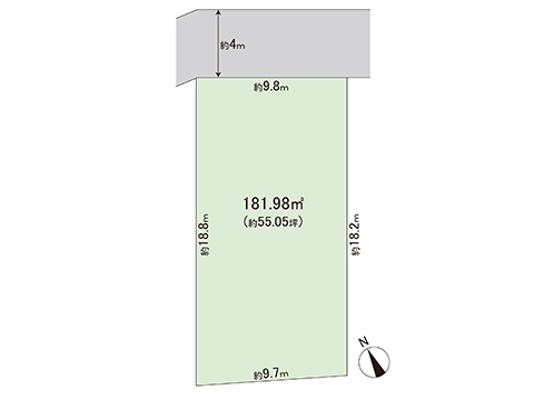土地 宇都宮市泉が丘６丁目 宇都宮芳賀ライト線陽東３丁目駅 2,202万円