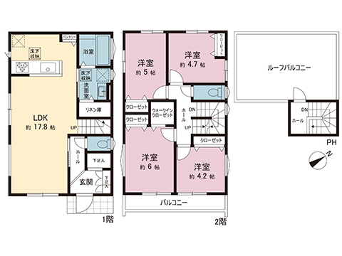 新築戸建 横須賀市舟倉１丁目 京急久里浜線京急久里浜駅 4,580万円