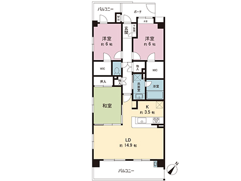 中古マンション 川越市南台３丁目 西武新宿線南大塚駅 2,450万円