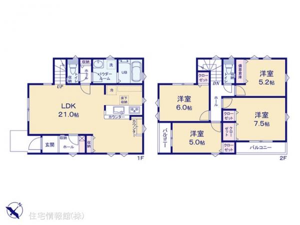 新築戸建 神奈川県藤沢市善行６丁目3637-2 小田急江ノ島線善行駅 4,999万円