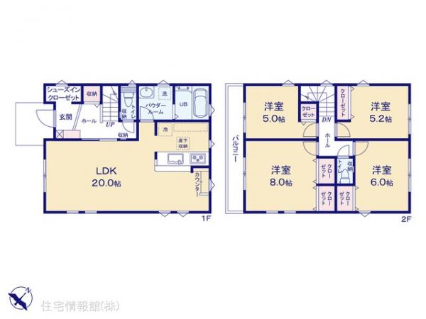新築戸建 神奈川県藤沢市善行６丁目3637-2 小田急江ノ島線善行駅 4,999万円
