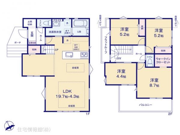 新築戸建 千葉県船橋市高根台３丁目6-2 東葉高速鉄道北習志野駅 5,499万円