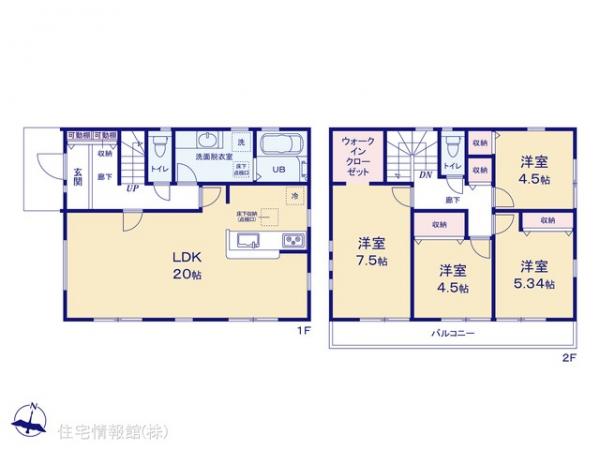 新築戸建 神奈川県横浜市港南区芹が谷４丁目19-14 京急本線上大岡駅 5,480万円
