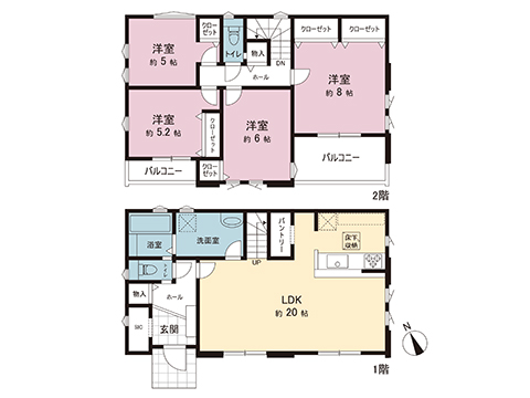 新築戸建 横浜市瀬谷区南瀬谷１丁目 小田急江ノ島線桜ヶ丘駅 5,899万円