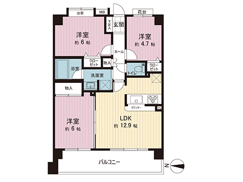 中古マンション 川口市北原台１丁目 JR武蔵野線東川口駅 2,798万円