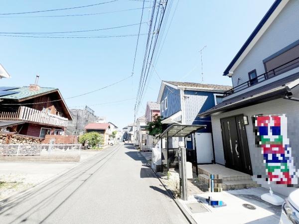 昭島市大神町４丁目 中古戸建 前面道路含む現地写真