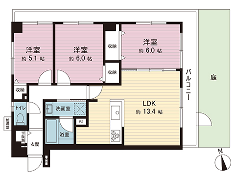中古マンション 府中市八幡町２丁目 京王競馬場線府中競馬正門前駅 5,180万円