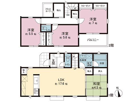 新築戸建 相模原市緑区二本松２丁目 京王相模原線橋本駅 3,980万円