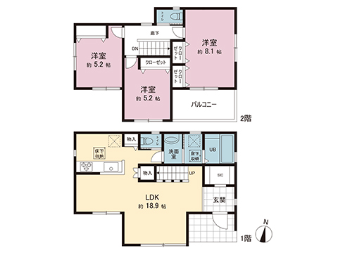 新築戸建 相模原市緑区二本松１丁目 京王相模原線橋本駅 4,980万円
