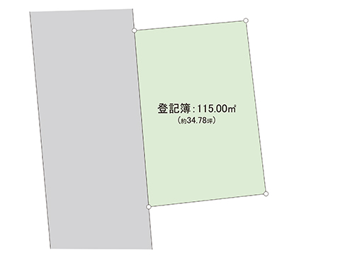 土地 宇都宮市下荒針町 JR日光線鶴田駅 400万円