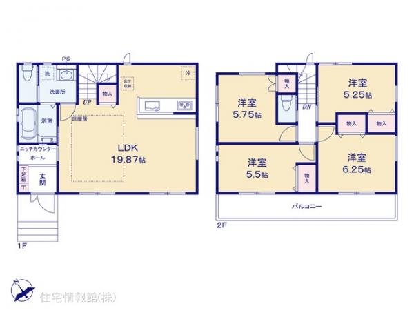 新築戸建 神奈川県藤沢市鵠沼海岸７丁目 小田急江ノ島線鵠沼海岸駅 7,398万円