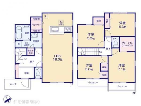 新築戸建 東京都町田市三輪町30-3 小田急線鶴川駅 5,180万円