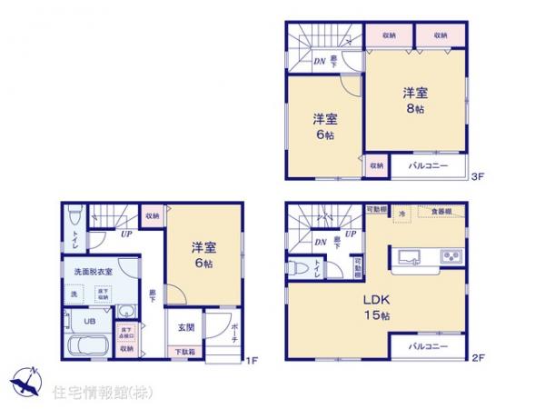 新築戸建 埼玉県さいたま市浦和区領家５丁目10 JR京浜東北線北浦和駅 6,190万円