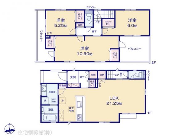 新築戸建 埼玉県上尾市大字瓦葺2293-1 JR東北本線（宇都宮線）東大宮駅 3,790万円