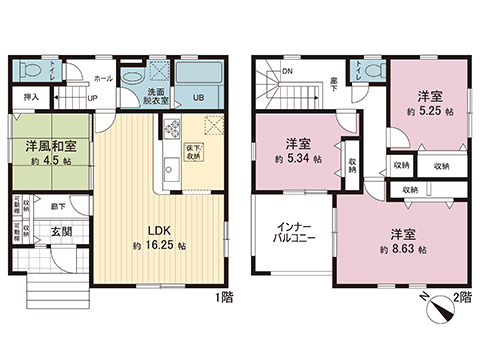 中古戸建 久喜市本町７丁目 JR東北本線 (宇都宮線）久喜駅 3,350万円