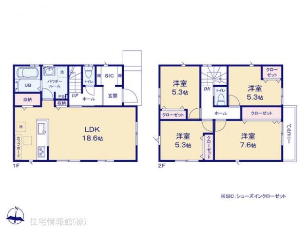 新築戸建 神奈川県横浜市港南区笹下６丁目11-5 JR根岸線洋光台駅 5,290万円