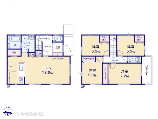 新築戸建 神奈川県横浜市港南区笹下６丁目11-5 JR根岸線洋光台駅 5,290万円