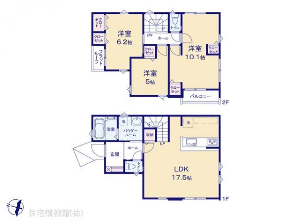 新築戸建 神奈川県川崎市麻生区高石５丁目413-5 小田急線百合ヶ丘駅 5,299万円