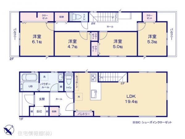 新築戸建 神奈川県横浜市港南区上永谷５丁目4-21 横浜市営地下鉄ブルーライン上永谷駅 6,290万円