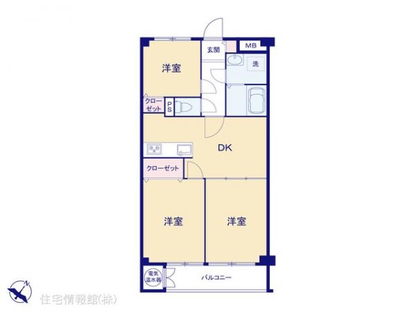 中古マンション 神奈川県川崎市高津区久末481-1 東急東横線武蔵小杉駅 1,480万円