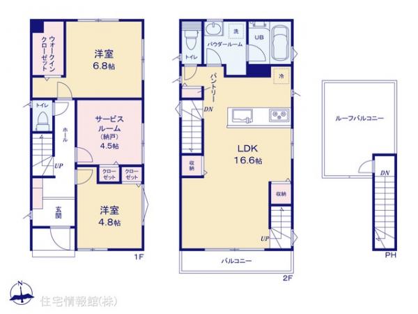 新築戸建 神奈川県横浜市戸塚区南舞岡２丁目22-2 横浜市営地下鉄ブルーライン舞岡駅 4,780万円