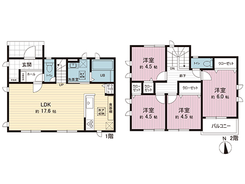 中古戸建 野田市桜の里３丁目 東武野田線清水公園駅 3,080万円