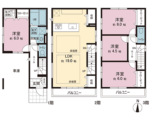 新築戸建 川口市西青木４丁目 JR京浜東北線西川口駅 5,499万円