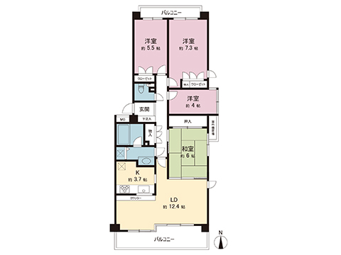 中古マンション 大和市中央林間１丁目 東急田園都市線中央林間駅 2,099万円