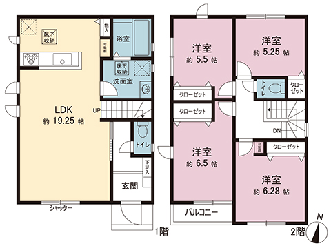 新築戸建 宇都宮市江曽島本町 東武宇都宮線江曽島駅 3,599万円