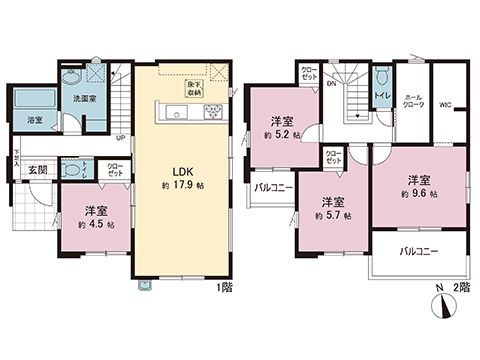 新築戸建 宇都宮市針ケ谷１丁目 東武宇都宮線西川田駅 3,398万円