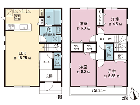 新築戸建 久喜市伊坂南１丁目 JR東北本線 (宇都宮線）栗橋駅 3,199万円