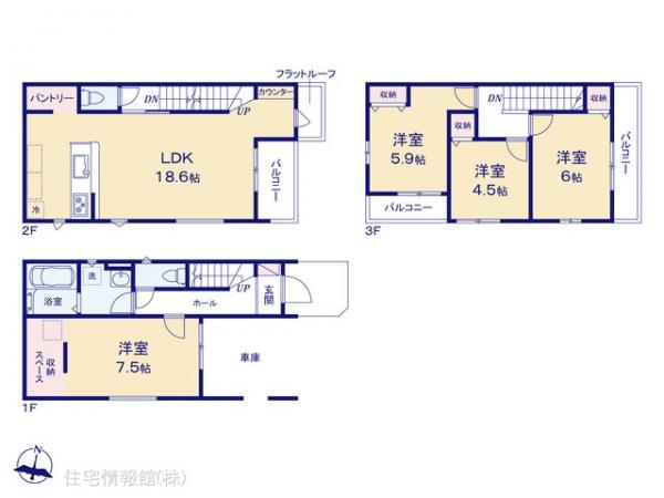 新築戸建 埼玉県さいたま市桜区南元宿１丁目103-13 JR埼京線中浦和駅 5,398万円
