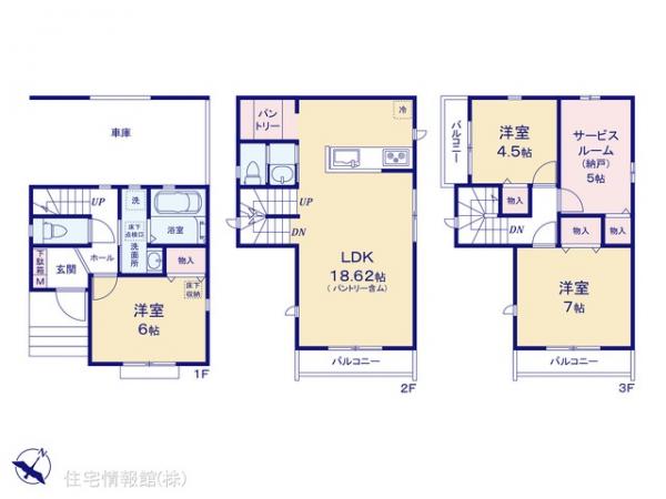 新築戸建 埼玉県川口市戸塚東４丁目2-25 JR武蔵野線東川口駅 4,990万円