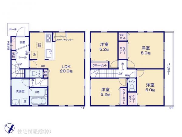 新築戸建 神奈川県相模原市南区相武台３丁目1218-1 小田急線相武台前駅 4,299万円
