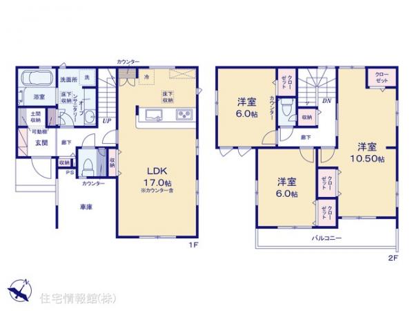 新築戸建 埼玉県ふじみ野市川崎２丁目2-2 東武東上線上福岡駅 4,398万円