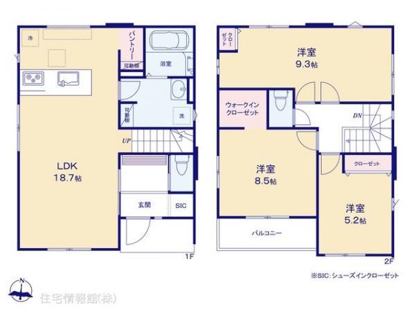新築戸建 神奈川県横浜市港北区新吉田東７丁目2220-3 東急東横線綱島駅 7,998万円