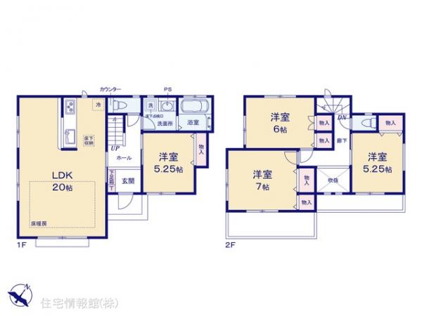 新築戸建 神奈川県横浜市神奈川区三ツ沢南町5-30 横浜市営地下鉄ブルーライン三ツ沢上町駅 6,998万円