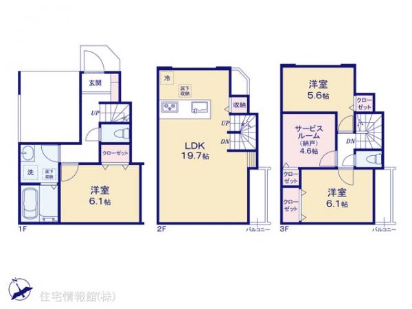 新築戸建 埼玉県川口市芝塚原１丁目6-14 JR京浜東北線蕨駅 4,680万円